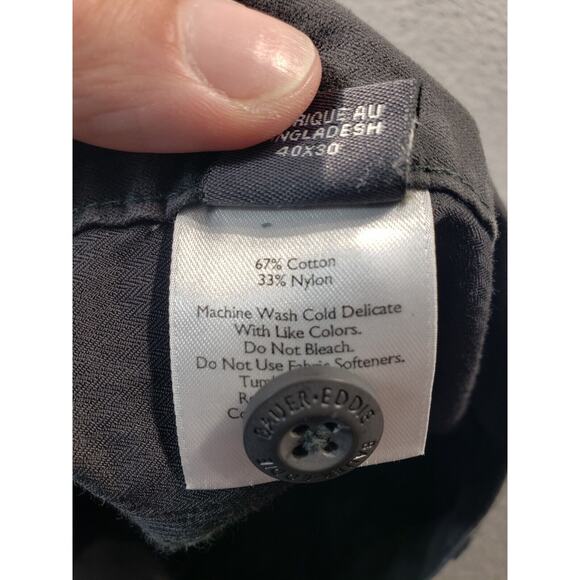 Eddie Bauer Cargo Pants Men's 40x30 Gray Straight Cotton Nylon Hiking Stretch - Picture 14 of 15